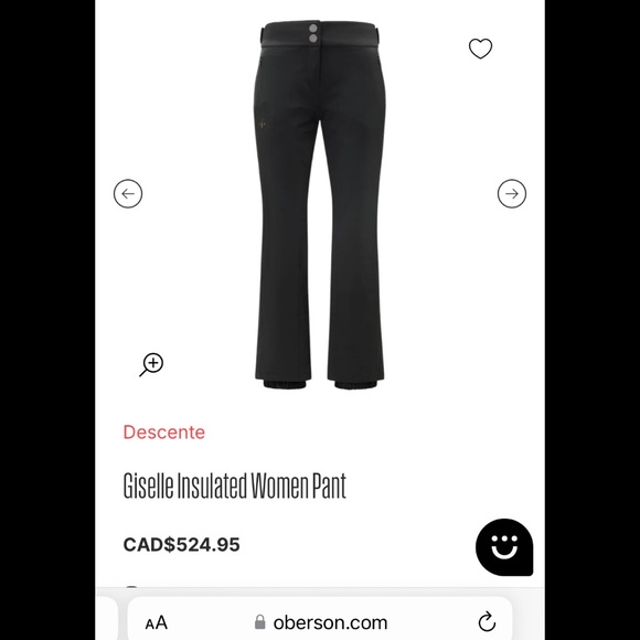 Descente ski pant - like new - Picture 4 of 4